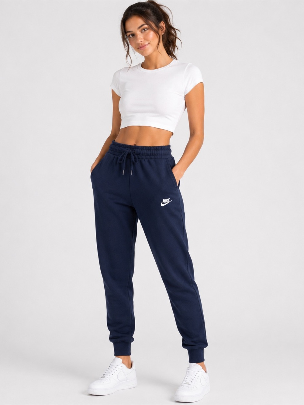 Nike Sportswear Navy Fleece Jogger Sweatpants Women’s Small